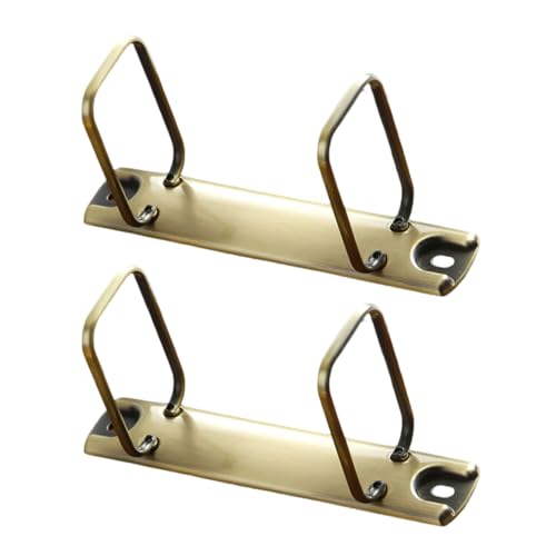2pcs Zwei Loch Metall Bindungs ​​ Clip Klelringe Office Datei Organizer Für Dokumentpapier Büroversorgungen Metall Zwei Lochringe von Zuoeay