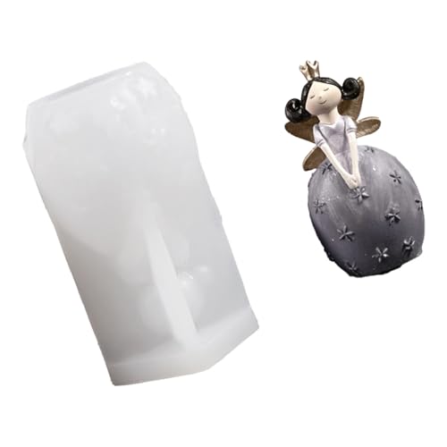 Engel Wein Statue Silikonkerzenform Food Grade Silikone Schimmel Einfache Abneigung Für Epoxidharz Kerzenseife Making Food Grade Silicon Engelsform von Zuoeay