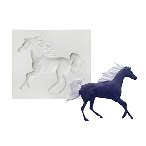 Handgefertigte Seife Herstellung Von Versorgung Silikonform Für Kreatives Starkes Running Horse Kuchen Dekorationswerkzeug Geschenk Für Hard Candy Heart von Zuoeay
