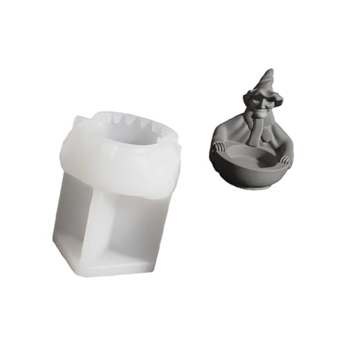 Hexenschädel Silikonkerzenhalter Formen Für Epoxidharz Die Kerzenstick Teelichthalter Halloween Party Dekoration Schädel Silikonformen Für Süßigkeiten Machen von Zuoeay