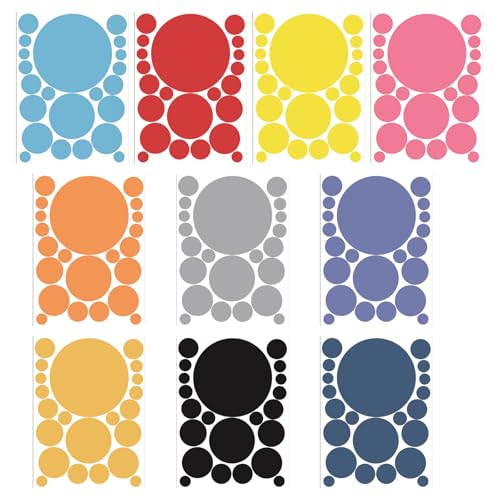 Mehrfarbiger Punktaufkleber 2.1-15cm Versiegelungsetikett Für Dekorationskennzeichnungsaufkleber Für Scrapbooking Journal Und Verpackungsverpackungsdichtungen von Zuoeay