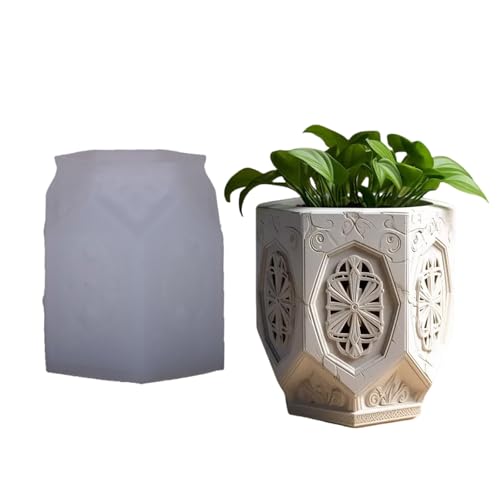 Relief Tasse Form Silikonform Für Harz Pflanzer Blumentöpfe Kerzenbehälter Und Home Dekoration Stifthalter Silikonform von Zuoeay