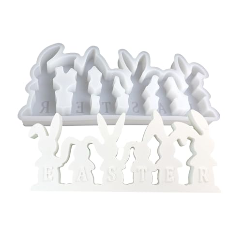 Schreibtisch Ornament Form Flexibler Silikonform Für Kaninchen Figurförmige Dekoration Gips Schmuck Erzeugung Dekoratives Kaninchen von Zuoeay
