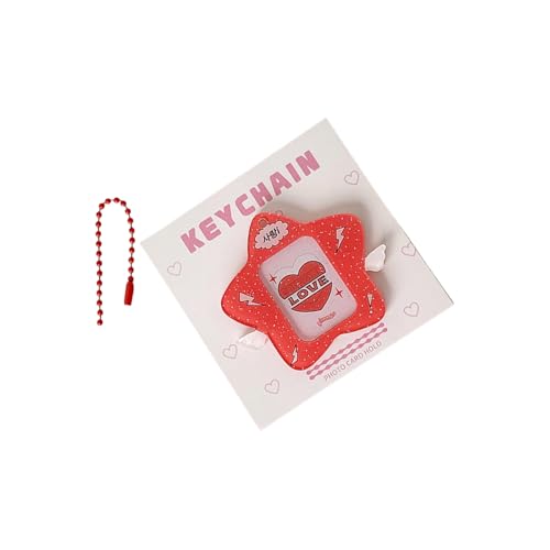 Sternförmige Kartenhülle Acrylfotoschutz Leichte Wasserfeste Karten Organizer Für Geldbeutel Beutel Anhänger Flügelhülle von Zuoeay