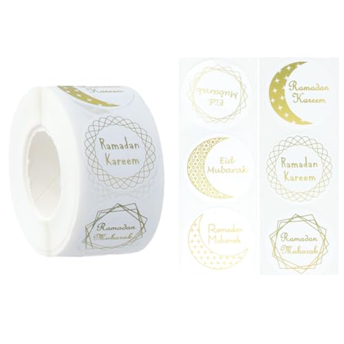Zuoeay 500pcs Runde Aufkleber Selbstklebender Siegelbezeichnungen Eid Mubaraks Dekorative Runde Label Partyzubehör Zuoeay 500pcs Runde Aufkleber Selbstklebender Siegelbezeichnungen Eid Mubaraks Dekorative Runde Label Partyzubehör von Zuoeay