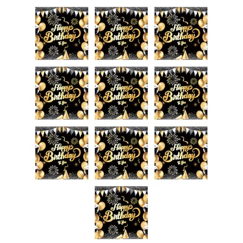 Zuoeay High End Only Nutzung Party Tabellengeschirr Schwarz Gold Brillise Muster Food Grade von Zuoeay