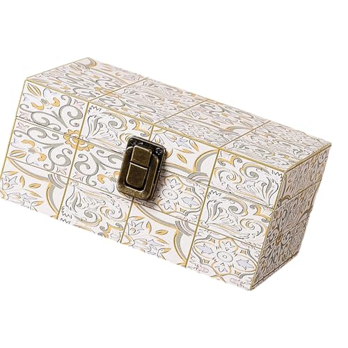 Zuoeay Holzschmuck Aufbewahrungsbox Kleines Design Mit Verschluss Die Organisatoren Perfekt Für Ohrringe Halsketten Ringe Aufbewahrungsbox von Zuoeay