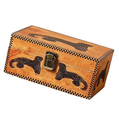 Zuoeay Holzschmuck Aufbewahrungsbox Kleines Design Mit Verschluss Die Organisatoren Perfekt Für Ohrringe Halsketten Ringe Aufbewahrungsbox von Zuoeay
