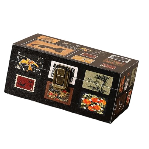 Zuoeay Holzschmuck Aufbewahrungsbox Kleines Design Mit Verschluss Die Organisatoren Perfekt Für Ohrringe Halsketten Ringe Aufbewahrungsbox von Zuoeay
