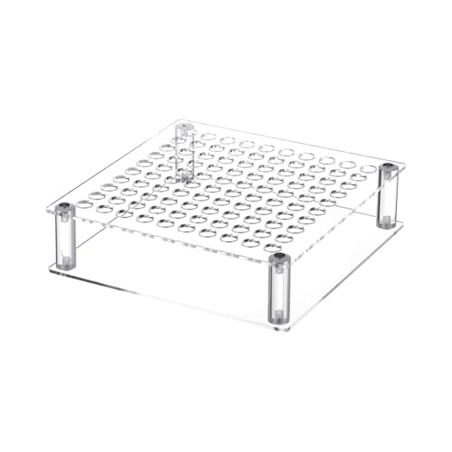 Zuoeay Mit Hoher Kapazität Klarer Acrylpinselregal 100 Löcher Professionelle Studio Organisatoren Kompakt Desktop Speicherlösung Art Studio Pinselspeicherlösung von Zuoeay