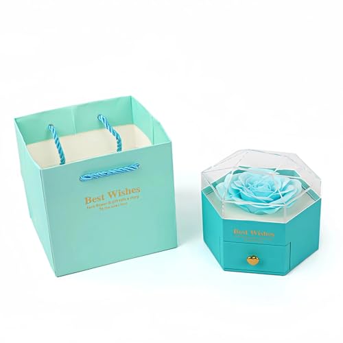 Zuoeay Romantik Hexagon Blumen Schmuckschatulle Mit Ewigen Blütenmaterial Zuoeay Romantik Hexagon Blumen Schmuckschatulle Mit Ewigen Blütenmaterial von Zuoeay
