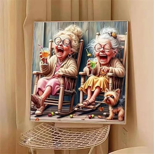 Diamond Painting Lachende Oma,5D diamond painting Erwachsene Kits,Square Diamond Paintings Set für Erwachsene Kinder,DIY Kreuzstich Diamant Painting Bilder Arts Craft für Büro Heimdekoration 30x30cm Diamond Painting Lachende Oma,5D diamond painting Erwachsene Kits,Square Diamond Paintings Set für Erwachsene Kinder,DIY Kreuzstich Diamant Painting Bilder Arts Craft für Büro Heimdekoration 30x30cm von Zuooyi
