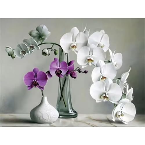 Weiße Blumen Malen Nach Zahlen für Erwachsene Anfänger, Magnolie Malen nach Zahlen Kits, DIY Handgemalt öLgemäLde Kit, mit Pinsels und Acrylfarbe, Ohne Rahmen 45x60 cm Weiße Blumen Malen Nach Zahlen für Erwachsene Anfänger, Magnolie Malen nach Zahlen Kits, DIY Handgemalt öLgemäLde Kit, mit Pinsels und Acrylfarbe, Ohne Rahmen 45x60 cm von Zuooyi