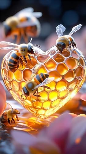 Zuooyi 5D Bienen Diamond Painting Kits für Erwachsene,Groß XXL Round Vollbohrer Diamant Painting Bilder,DIY Diamant Kunst Malerei Stickerei Set für Home Dekor 85x175cm Liebe Bienenstock Zuooyi 5D Bienen Diamond Painting Kits für Erwachsene,Groß XXL Round Vollbohrer Diamant Painting Bilder,DIY Diamant Kunst Malerei Stickerei Set für Home Dekor 85x175cm Liebe Bienenstock von Zuooyi