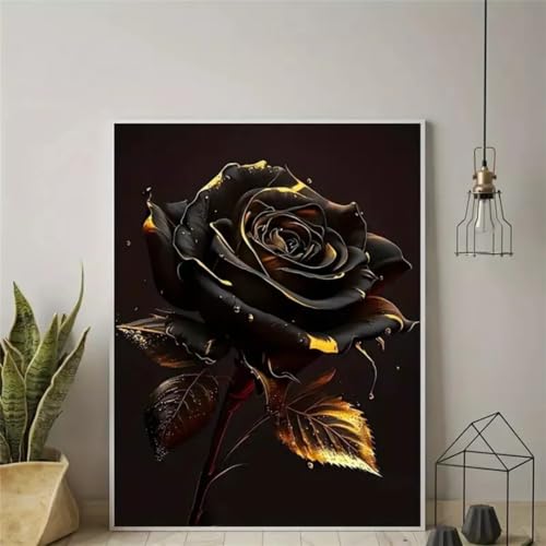 Zuooyi 5D Diamond Painting Erwachsene Blume, DIY Diamant Painting Bilder Schwarze Rose, Embroidery Pictures Arts Crafts for Beginner Set for Wall Decoration Square Drill,40x70cm Zuooyi 5D Diamond Painting Erwachsene Blume, DIY Diamant Painting Bilder Schwarze Rose, Embroidery Pictures Arts Crafts for Beginner Set for Wall Decoration Square Drill,40x70cm von Zuooyi