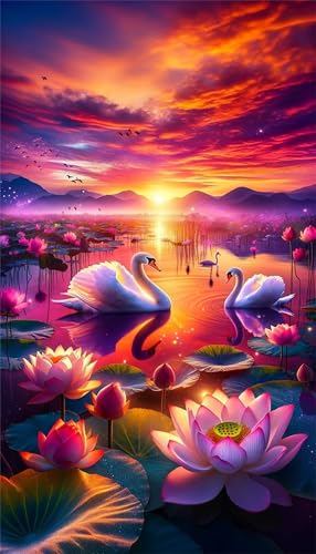 Zuooyi 5D Lotus Diamond Painting Kits für Erwachsene,Groß XXL Square Vollbohrer Diamant Painting Bilder,DIY Diamant Kunst Malerei Stickerei Set für Home Dekor 105x215cm Schwan Zuooyi 5D Lotus Diamond Painting Kits für Erwachsene,Groß XXL Square Vollbohrer Diamant Painting Bilder,DIY Diamant Kunst Malerei Stickerei Set für Home Dekor 105x215cm Schwan von Zuooyi
