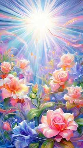 Zuooyi 5D Prächtig Diamond Painting Kits für Erwachsene,Groß XXL Round Vollbohrer Diamant Painting Bilder,DIY Diamant Kunst Malerei Stickerei Set für Home Dekor 85x175cm Blumen Zuooyi 5D Prächtig Diamond Painting Kits für Erwachsene,Groß XXL Round Vollbohrer Diamant Painting Bilder,DIY Diamant Kunst Malerei Stickerei Set für Home Dekor 85x175cm Blumen von Zuooyi