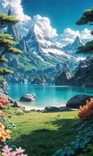Zuooyi 5D Schneebedeckte Berge Diamond Painting Kits für Erwachsene,Groß XXL Square Vollbohrer Diamant Painting Bilder,DIY Diamant Kunst Malerei Stickerei Set für Home Dekor 105x215cm Seen Zuooyi 5D Schneebedeckte Berge Diamond Painting Kits für Erwachsene,Groß XXL Square Vollbohrer Diamant Painting Bilder,DIY Diamant Kunst Malerei Stickerei Set für Home Dekor 105x215cm Seen von Zuooyi