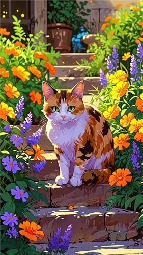 Zuooyi DIY Diamond Painting Set Groß 55x115cm,Katze 5D Diamant Painting Bilder Erwachsene,Round Vollbohrer Diamanten Malerei Stickerei Kreuzstich Home Wand Dekor Gelbe Blume Zuooyi DIY Diamond Painting Set Groß 55x115cm,Katze 5D Diamant Painting Bilder Erwachsene,Round Vollbohrer Diamanten Malerei Stickerei Kreuzstich Home Wand Dekor Gelbe Blume von Zuooyi