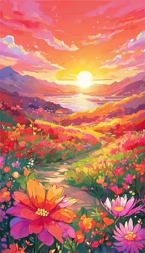 Zuooyi DIY Diamond Painting Set Groß 85x175cm,Sonnenaufgang 5D Diamant Painting Bilder Erwachsene,Round Vollbohrer Diamanten Malerei Stickerei Kreuzstich Home Wand Dekor Wildblumen Zuooyi DIY Diamond Painting Set Groß 85x175cm,Sonnenaufgang 5D Diamant Painting Bilder Erwachsene,Round Vollbohrer Diamanten Malerei Stickerei Kreuzstich Home Wand Dekor Wildblumen von Zuooyi