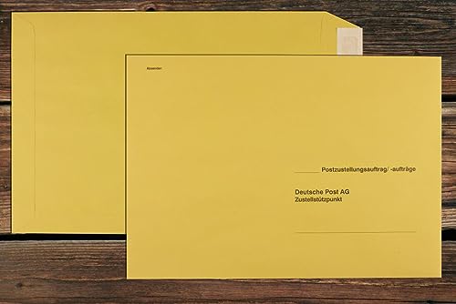 Post-Zustellungsumschlag/Versandtasche B4 / Äußere Hülle/Recycling gelb/HK / 250 Stück von Zustellungshülle