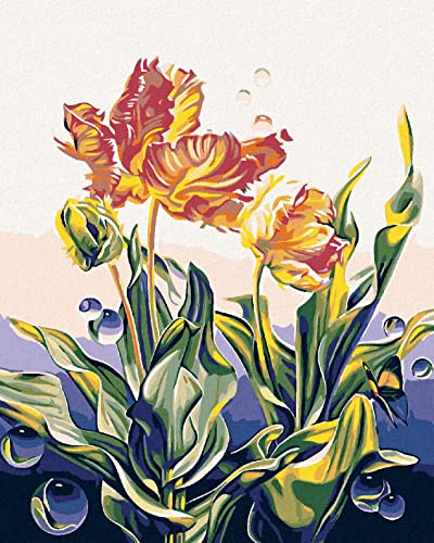Zuty 1228220, Malen nach Zahlen-BLÜHENDE Blumen UND Blasen 40x50 cm ohne Keilrahmen Zuty 1228220, Malen nach Zahlen-BLÜHENDE Blumen UND Blasen 40x50 cm ohne Keilrahmen von Zuty