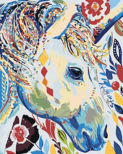 Zuty 1871220, Malen nach Zahlen-BLUMIGE WEIßE Stute 40x50 cm ohne Keilrahmen Zuty 1871220, Malen nach Zahlen-BLUMIGE WEIßE Stute 40x50 cm ohne Keilrahmen von Zuty
