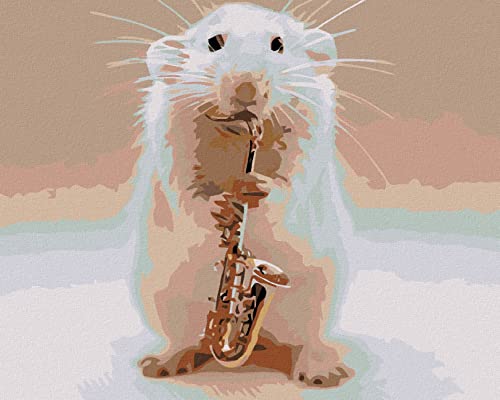 Zuty 321180, Malen nach Zahlen-Goldener Hamster 40x50 cm ohne Keilrahmen Zuty 321180, Malen nach Zahlen-Goldener Hamster 40x50 cm ohne Keilrahmen von Zuty