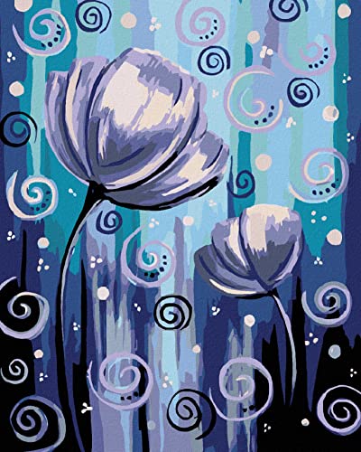 Zuty 743192, Malen nach Zahlen-Blumen UND KLEINE SPIRALEN 80x100 cm ohne Keilrahmen Zuty 743192, Malen nach Zahlen-Blumen UND KLEINE SPIRALEN 80x100 cm ohne Keilrahmen von Zuty