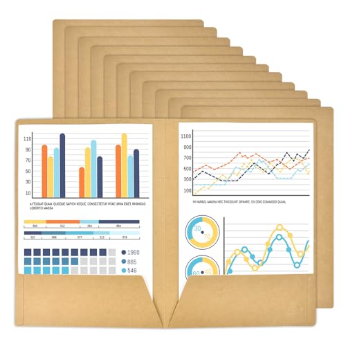 Zuxbolf 12 Stück Dokumentenmappe A4 Pappe mit Tasche Ordner Mappe Karton Kraftpapier Präsentationsmappe mit Visitenkartenschlitz Pappordner Papierkram Organizer für Dateien, Besprechungen, Berichte Zuxbolf 12 Stück Dokumentenmappe A4 Pappe mit Tasche Ordner Mappe Karton Kraftpapier Präsentationsmappe mit Visitenkartenschlitz Pappordner Papierkram Organizer für Dateien, Besprechungen, Berichte von Zuxbolf
