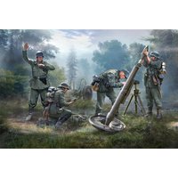 German 120mm Mortar w/crew Granatwerfer German 120mm Mortar w/crew Granatwerfer von Zvezda