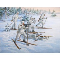 Sovietische Skifahrer von Zvezda
