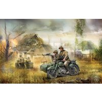 WWII Rus. Motorrad M-72 von Zvezda