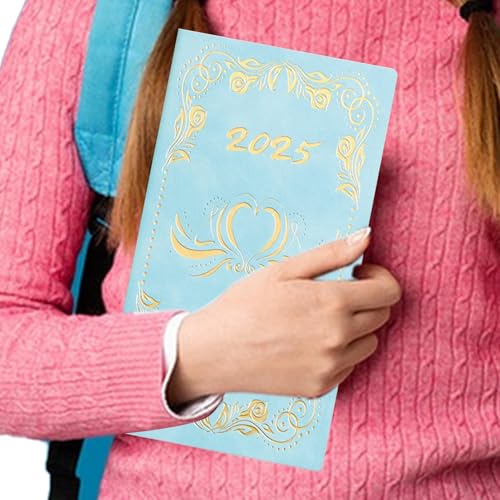 Agenda 2025 | A6-Tagesplaner Planbuch - Tagesplaner-Notizblock, Wochen- und Monatsplaner, Schreibbuch, akademischer Planer für Schulbedarf von Zvn Zojne