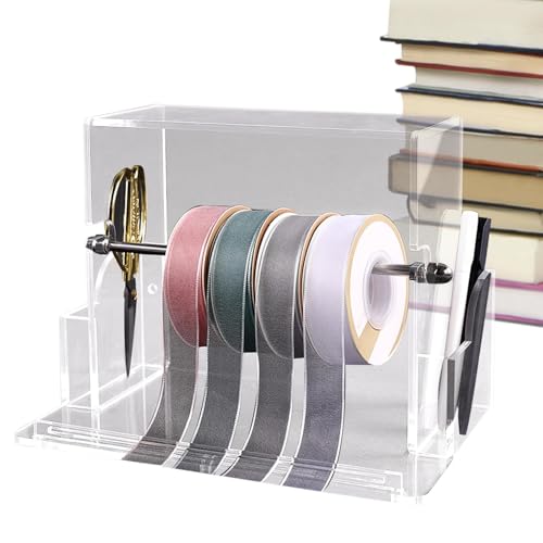 Bandspender – Klebebandrollenhalter, Band-Organizer-Rack – Mehrzweck-Etikettenspender, Aufkleberhalter, Band-Organizer für Bastelraum, Kuchengeschäft, Blumenladen von Zvn Zojne