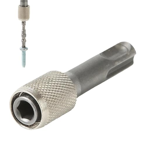 Bohrer-Adapter, Metall, runder Griff, Bohrer-Konverter, -Bit-Adapter, Sechskantschaft, Schraubendreher-Bithalter für Schlagbohrmaschinen, leichte Plektren von Zvn Zojne