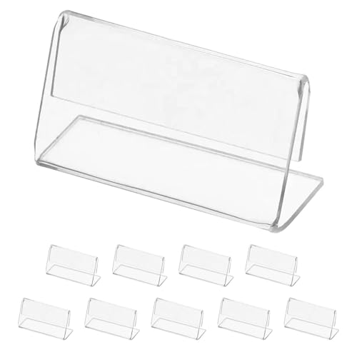 Etiketten-Display-Schilder, Acryl, transparenter Etikettenständer, kleiner Acryl-Schilderhalter, stabiler Laden-Etikettenkartenhalter für Einzelhandelsgeschäfte, Büros von Zvn Zojne