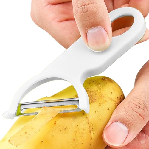 Gemüseschäler für die Küche, Schäler für die Küche, Kartoffelschäler aus Kohlenstoffstahl, Schälwerkzeug für die Küche, schräge Form, Küchenhelfer, Kohlschneider von Zvn Zojne