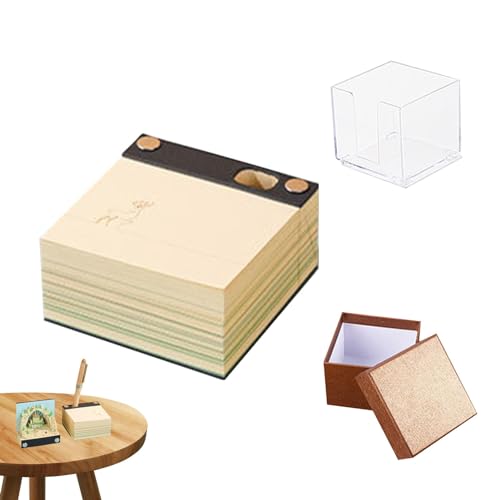 Haftnotizen, Haftnotizen, Papier mit Baumhaus-Form, antihaftbeschichtet, Schnitzerei, Kunst, Notizblock, einzigartiges Design für die Arbeit zu Hause von Zvn Zojne