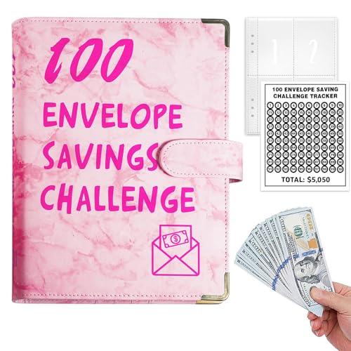Herausforderungsordner | Budget-Brieftaschenordner für das Buch der Sparherausforderungen, Budgetordner, Geldorganizer, wiederverwendbarer Sparherausforderungsordner für die Herausforderungsordner | Budget-Brieftaschenordner für das Buch der Sparherausforderungen, Budgetordner, Geldorganizer, wiederverwendbarer Sparherausforderungsordner für die von Zvn Zojne