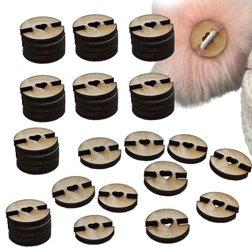 Holz-Pom-Knöpfe – Pompom-Knöpfe für Hüte, 50 Stück, Häkelknöpfe aus Holz, zum Basteln, für Mützen, Pompons, Strickmützen, Mützen, Accessoires Holz-Pom-Knöpfe – Pompom-Knöpfe für Hüte, 50 Stück, Häkelknöpfe aus Holz, zum Basteln, für Mützen, Pompons, Strickmützen, Mützen, Accessoires von Zvn Zojne