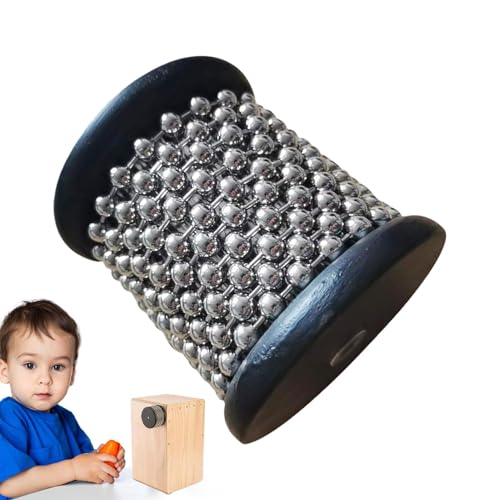 Instrument Klein, Pädagogischer Handstreuer, Holz Percussion Musikinstrument, Pop Hand Shaker mit Metallperlen für Band von Zvn Zojne