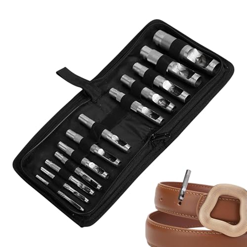 Leder Locher - Leder Locher - Hohllocher aus Metall und Leder | Hohl Lochstanzer für Lederhandwerk | Leder Lochstanzer für Stoff, Uhrenarmband aus von Zvn Zojne