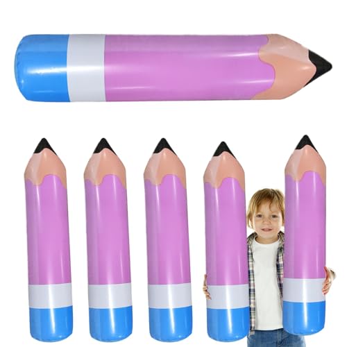 Riesige aufblasbare Buntstifte, große Buntstifte, 6 riesige Buntstifte, aufblasbare Buntstifte, Dekoration, große aufblasbare Bleistifte, riesige Buntstifte, Requisite für Klassenzimmer, Garten von Zvn Zojne