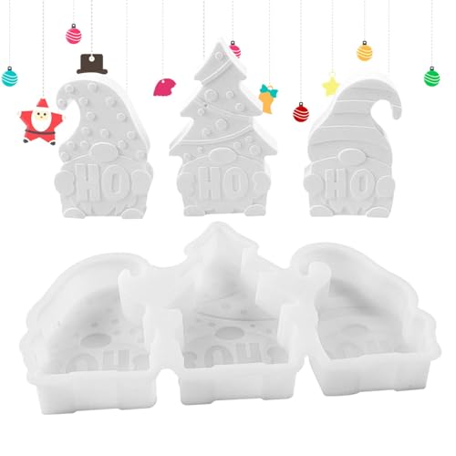 Silikonform Weihnachtszwerg – Kerzenform aus Silikon | Form aus Zwerggips, Epoxidharz, wiederverwendbar, niedlich, Weihnachtsmann, Zwerge, Epoxidharz-Formen für Polymerton, handgefertigte Seife von Zvn Zojne