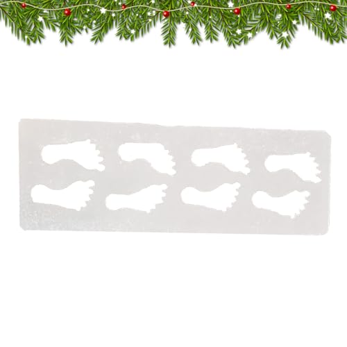 Vorlage für Weihnachtsabdrücke – Weihnachtswege mit dem Fuß des Weihnachtsmanns | Weihnachtsmann kleine Stiefel Schablone Fußabdrücke Dekoration | | Schablonen für Fußabdruck des Weihnachtsmanns für von Zvn Zojne