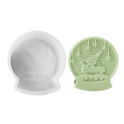 Weihnachts-Silikonformen für Kerzen, Zementformen zum Gießen, Epoxidharz-Gussform, Weihnachts-Kristallkugelform, Zementform für Kerzenherstellung Weihnachts-Silikonformen für Kerzen, Zementformen zum Gießen, Epoxidharz-Gussform, Weihnachts-Kristallkugelform, Zementform für Kerzenherstellung von Zvn Zojne