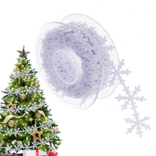 Weihnachtsband, Schneeflocken-Bordüre, Tüll, exquisites Weihnachtsband, Schneeflockenband für Hüte, Kopfschmuck, Puppenkleidung, Kleider, zart für Handtaschen-Accessoires Weihnachtsband, Schneeflocken-Bordüre, Tüll, exquisites Weihnachtsband, Schneeflockenband für Hüte, Kopfschmuck, Puppenkleidung, Kleider, zart für Handtaschen-Accessoires von Zvn Zojne