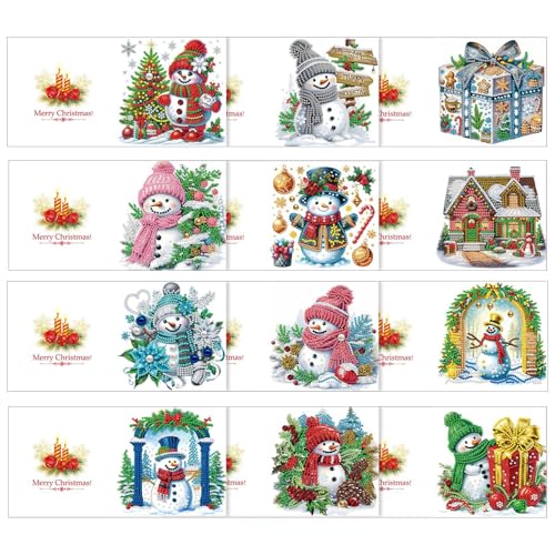 Weihnachtsgrußkarte, Diamantmalerei, Weihnachtskarten, Kunst-Strass, 5D-Diamant-Malerei, Kunst-Grußkarten für Mädchen, Familie, Freunde Weihnachtsgrußkarte, Diamantmalerei, Weihnachtskarten, Kunst-Strass, 5D-Diamant-Malerei, Kunst-Grußkarten für Mädchen, Familie, Freunde von Zvn Zojne