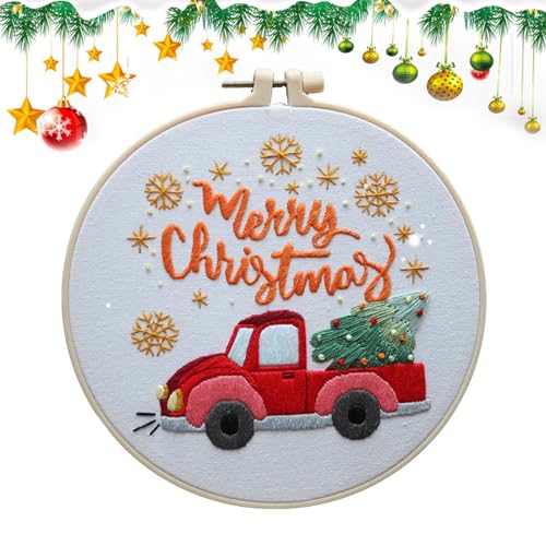 Winter-Stickset, Stickset für Weihnachten, Ornament | Sticksets für Anfänger, Urlaubsnähen, exquisite Weihnachtshandwerksbedarf, Webzubehör für Liebhaber, Freunde von Zvn Zojne